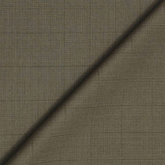 Trouser Fabric Raymond Poly Viscose Check Colour Wood Brown