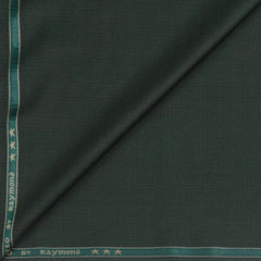 Trouser Fabric Raymond Poly Viscose Mix Check Colour Sage Green