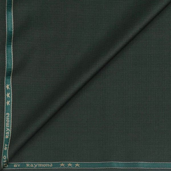 Trouser Fabri Raymond Poly Viscose Mix Check Colour Sage Green