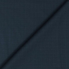 Trouser Fabric Raymond Poly Viscose Mix Check Colour Yale Blue
