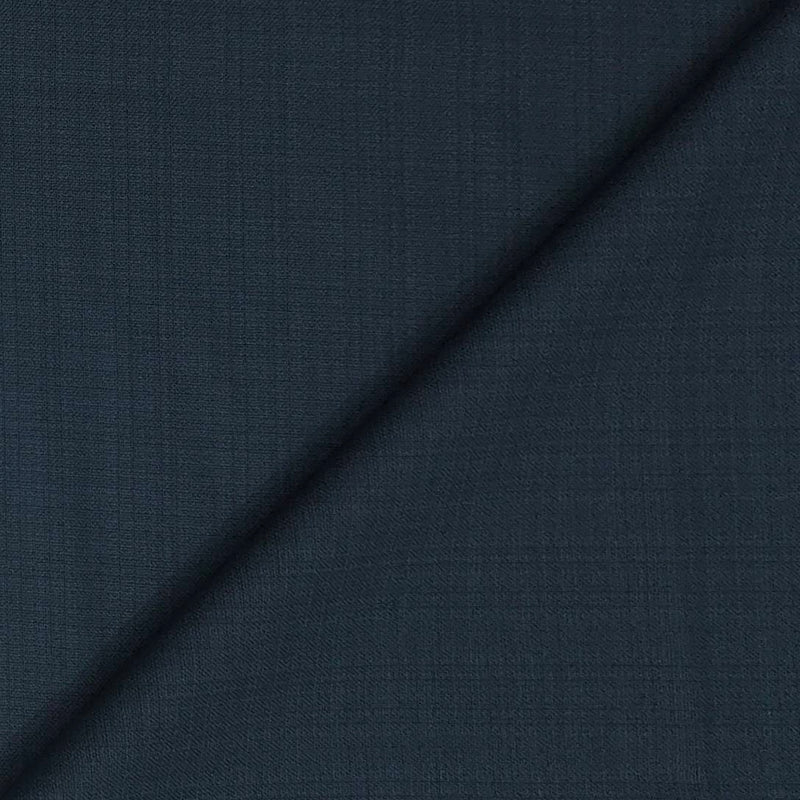 Trouser Fabric Raymond Poly Viscose Mix Check Colour Yale Blue
