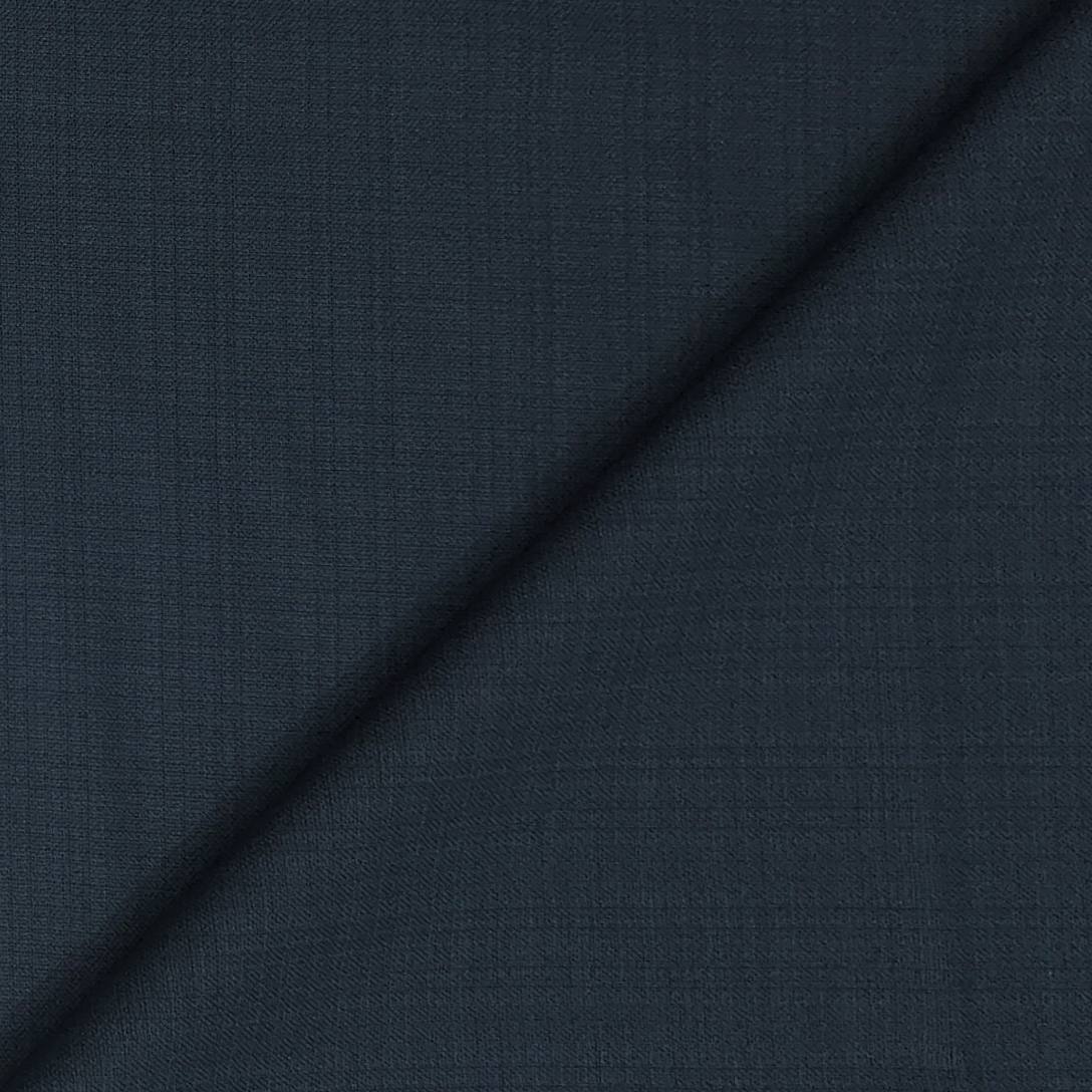 Trouser Fabric Raymond Poly Viscose Mix Check Colour Yale Blue