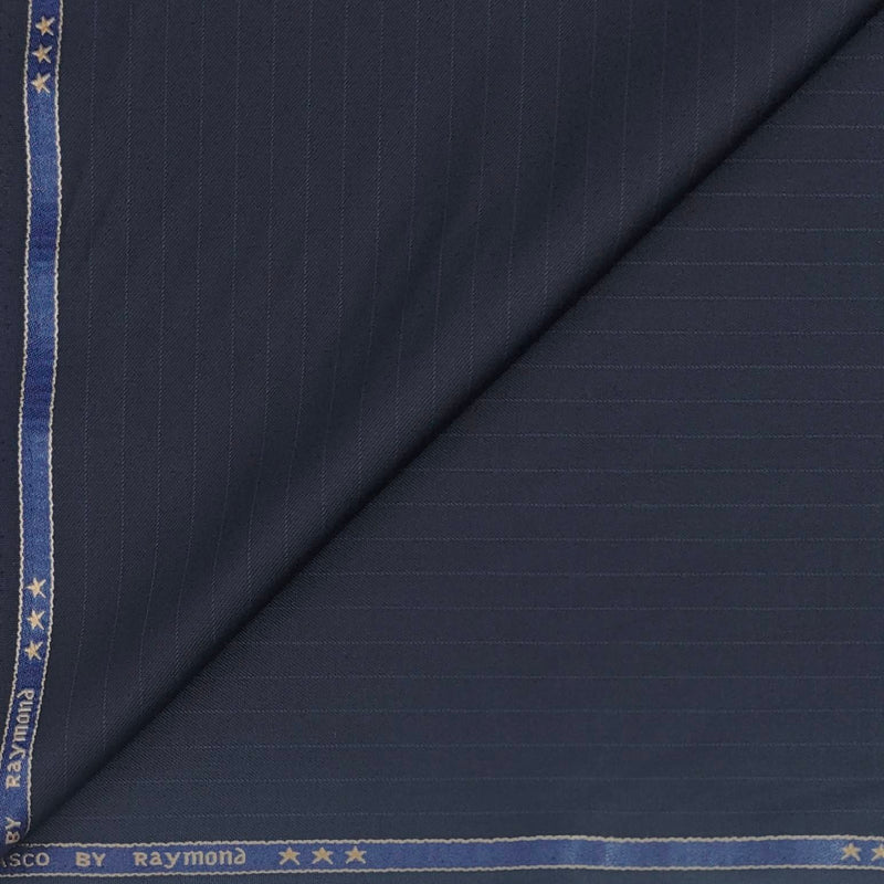Trouser Fabric Raymond Poly Viscose Lining Colour Resolution Blue