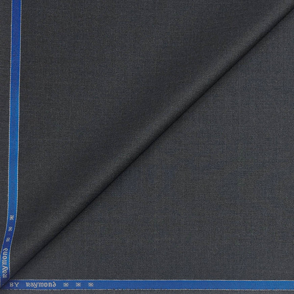 Trouser Fabric Raymond Poly Viscose Mix Check Colour Grey