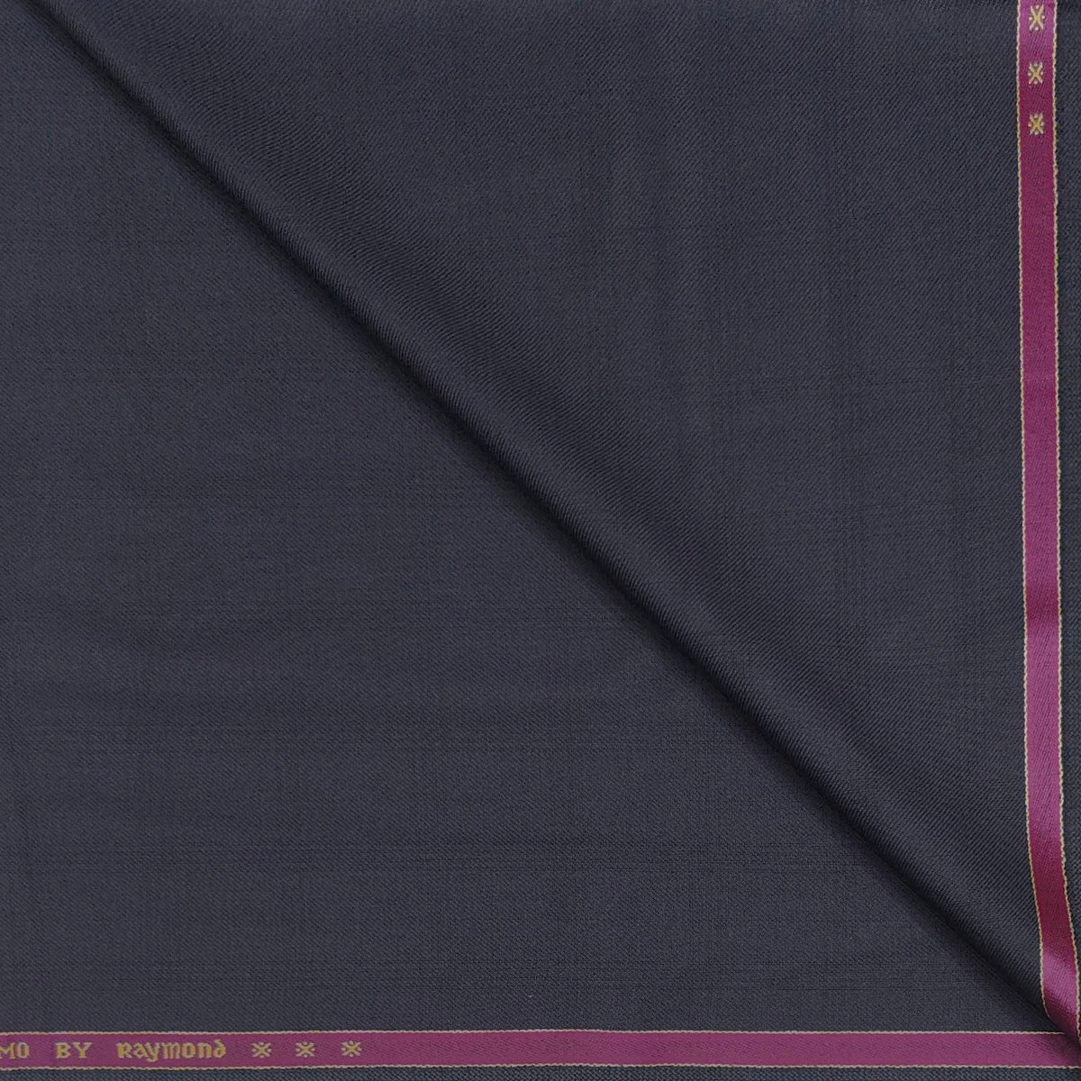 Trouser Fabric Raymond Poly Viscose Mild Check Colour Dark Lavender