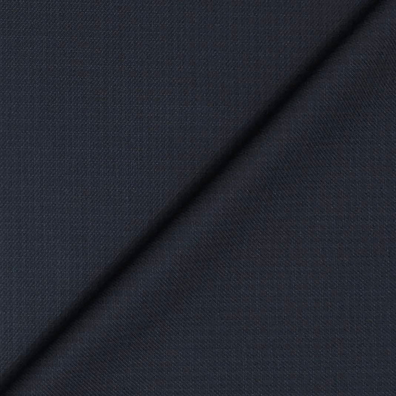 Trouser Fabri Raymond Poly Viscose Mix Check Colour Blackish Blue
