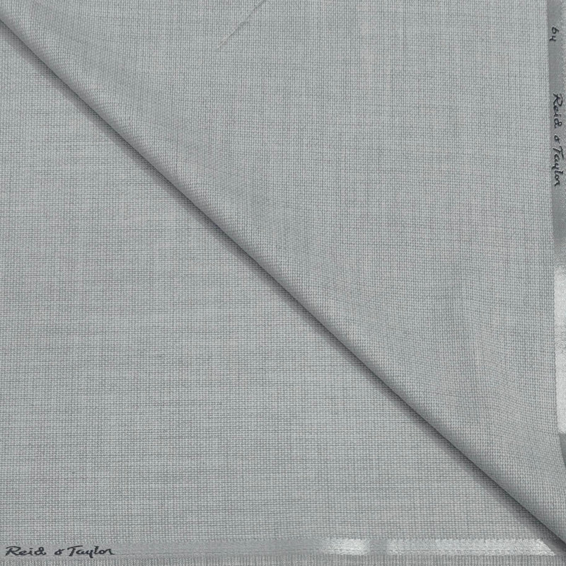 Trouser Fabric Reid & Taylor Polyester Viscose Dotted Color Silver
