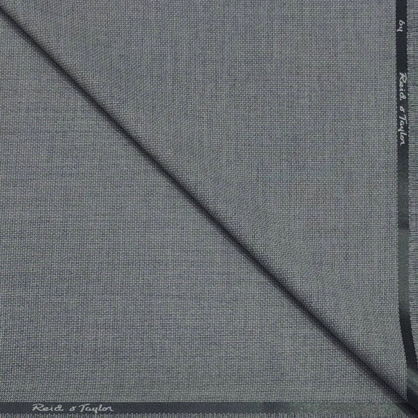 Trouser Fabric Reid & Taylor Polyester Viscose Dotted Color Silver Grey