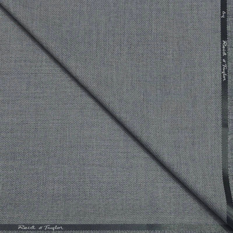 Trouser Fabric Reid & Taylor Polyester Viscose Dotted Color Silver Grey