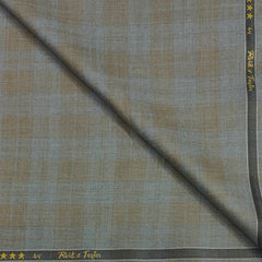 Trouser Fabric Reid & Taylor Polyester Viscose Check  Color Brown