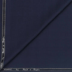 Trouser Fabric Reid & Taylor Polyester Viscose Mild Check Color Midnight Blue