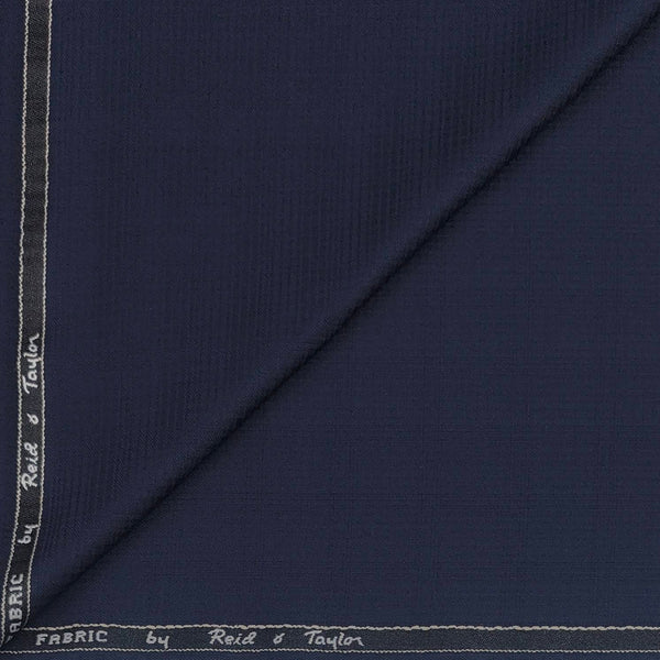 Trouser Fabric Reid & Taylor Polyester Viscose Mild Check Color Midnight Blue