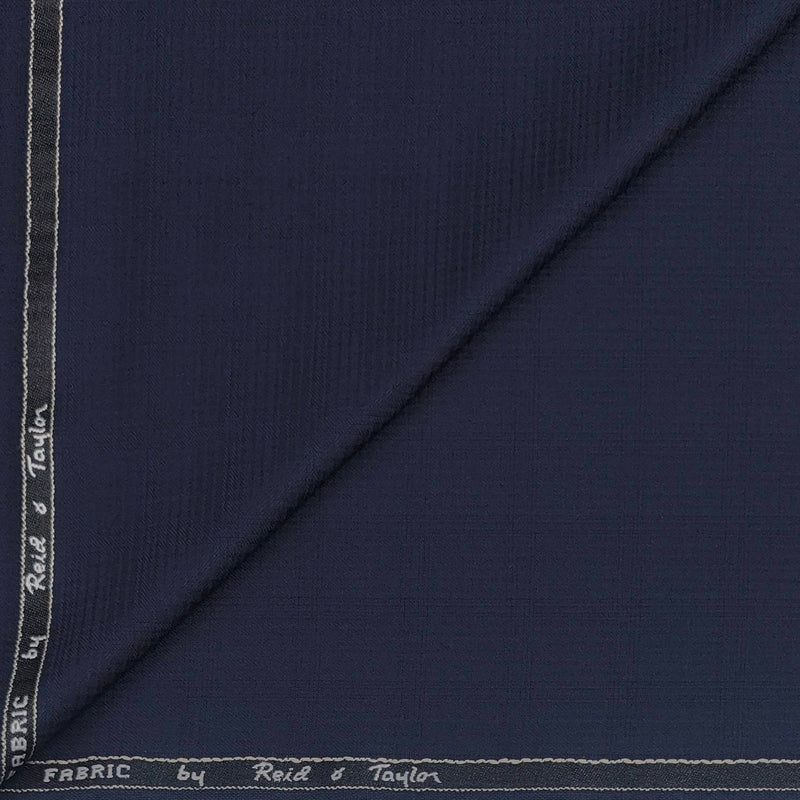 Trouser Fabric Reid & Taylor Polyester Viscose Mild Check Color Midnight Blue