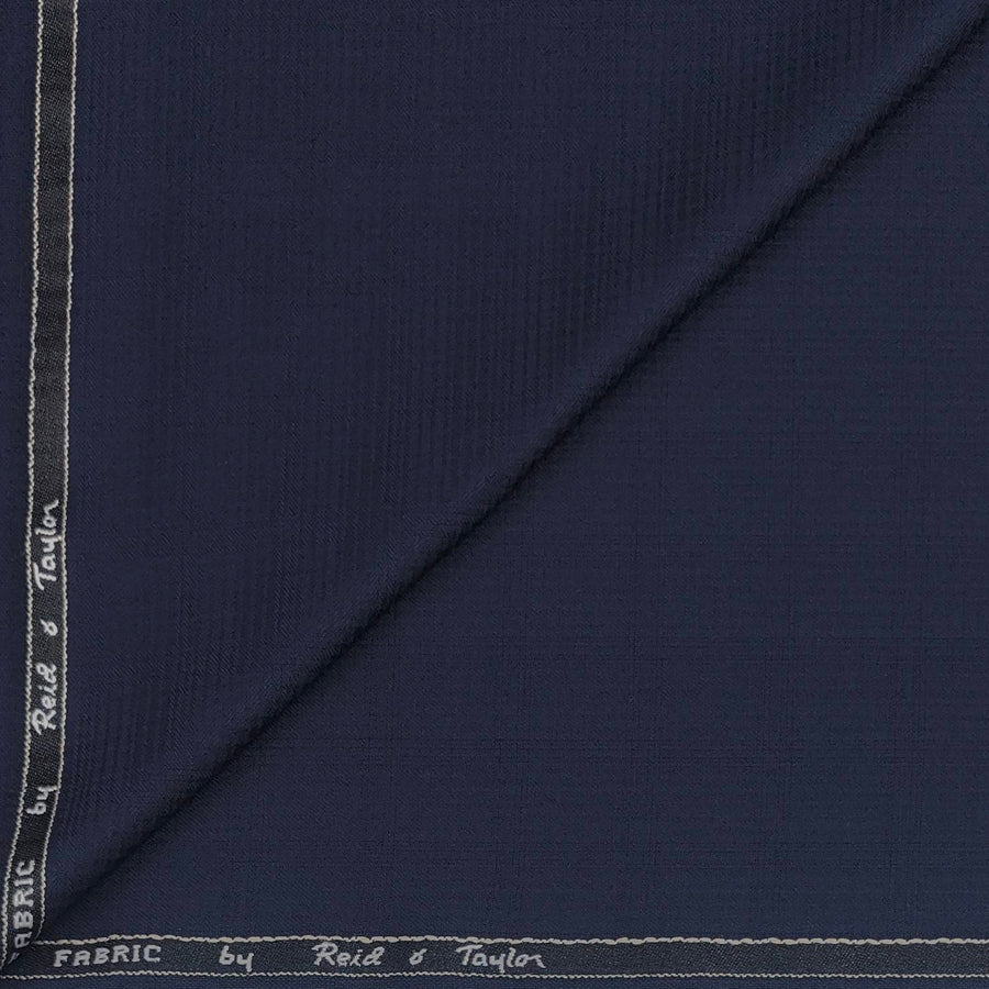 Trouser Fabric Reid & Taylor Polyester Viscose Mild Check Color Midnight Blue