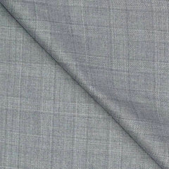 Trouser Fabric Reid & Taylor Polyester Viscose Mild Check Color Light Silver
