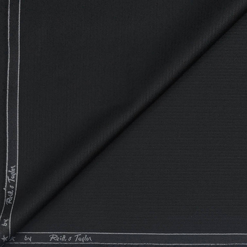 Trouser Fabric Reid & Taylor Polyester Viscose Pin Lining Color Black