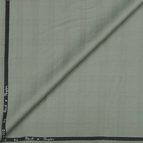 Trouser Fabric Reid & Taylor Polyester Viscose Mild Check Color Laurel Green