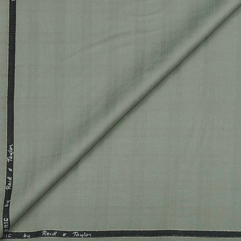 Trouser Fabric Reid & Taylor Polyester Viscose Mild Check Color Laurel Green