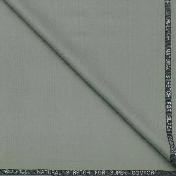 Trouser Fabric Reid & Taylor Polyester Viscose Mild Check Color Pistachio Green