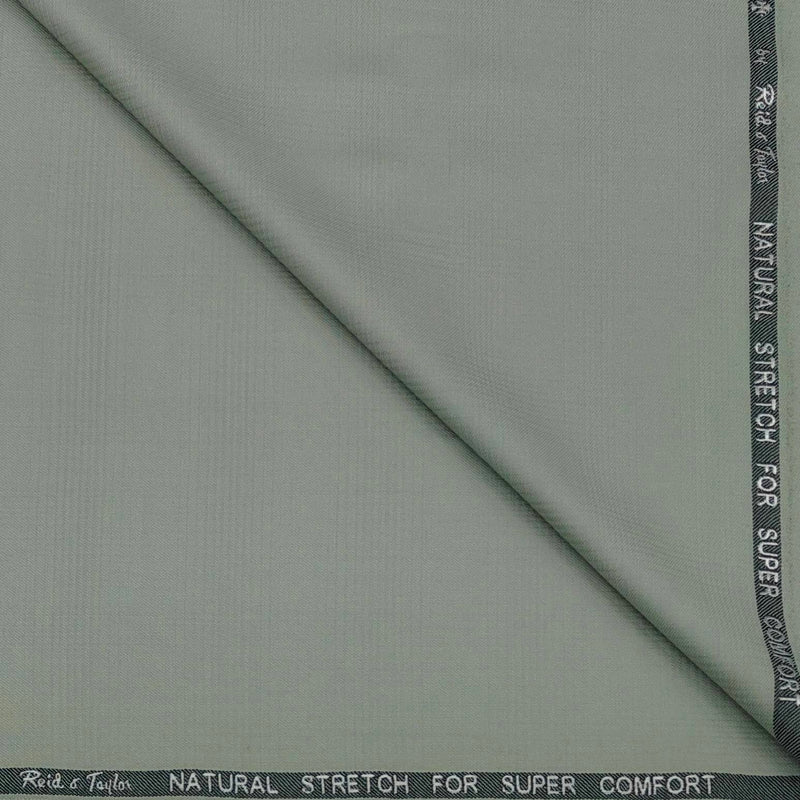 Trouser Fabric Reid & Taylor Polyester Viscose Mild Check Color Pistachio Green