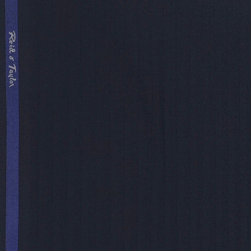 Trouser Fabric Reid & Taylor Polyester Viscose Broad Lining Color Space Blue