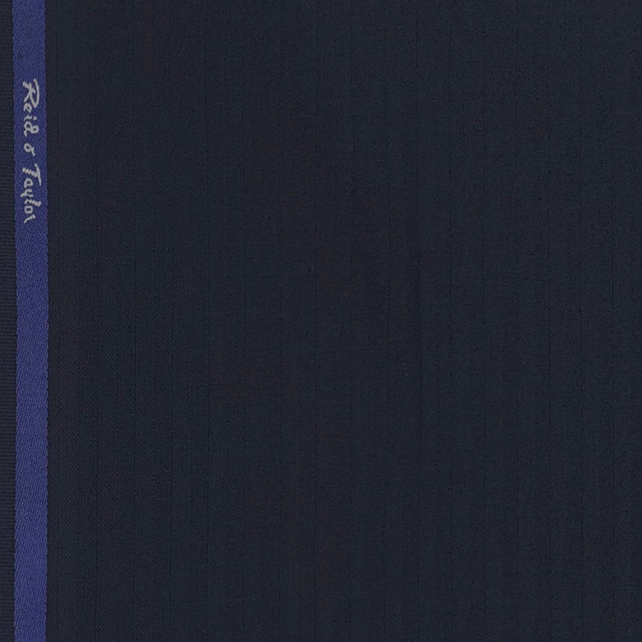 Trouser Fabric Reid & Taylor Polyester Viscose Broad Lining Color Space Blue