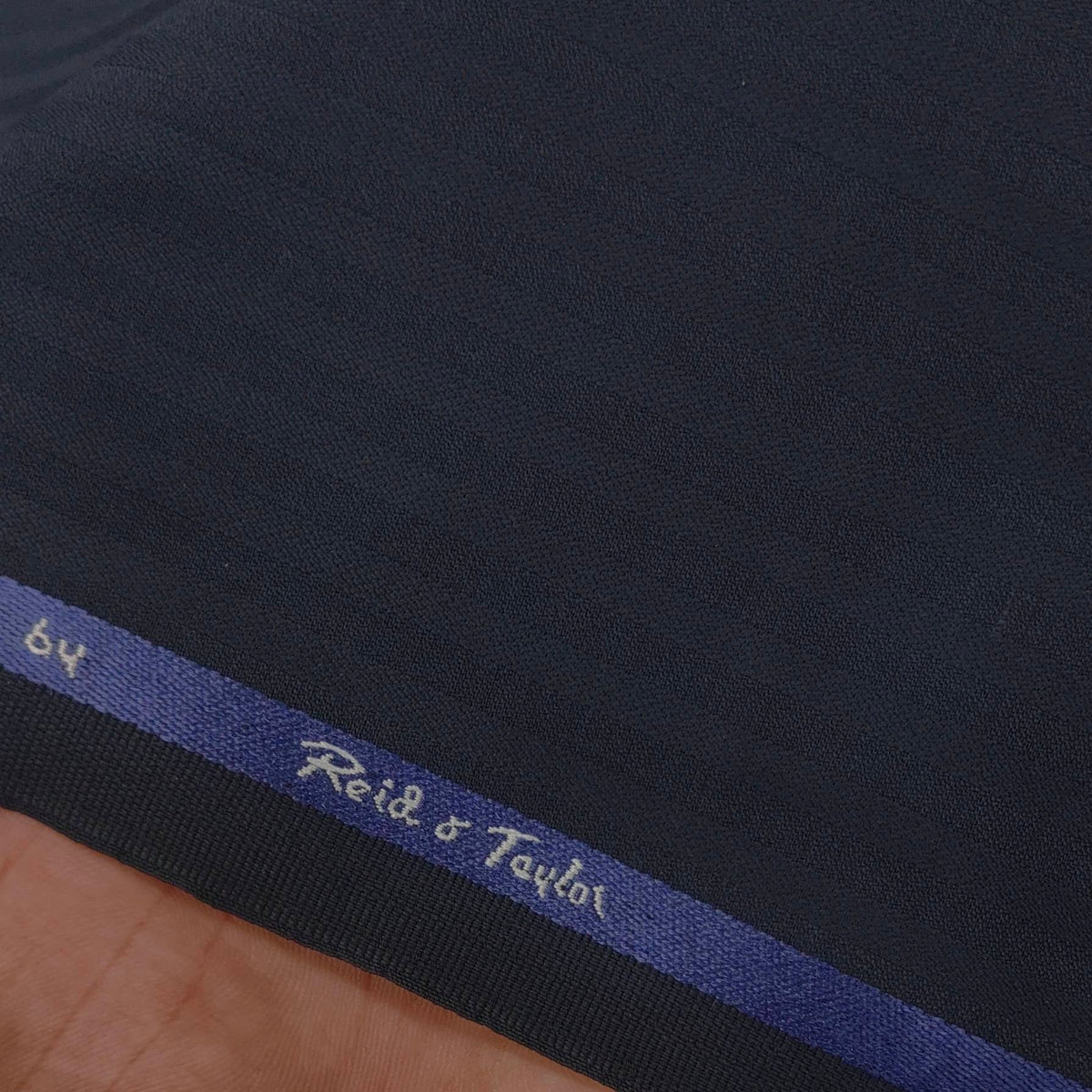 Trouser Fabric Reid & Taylor Polyester Viscose Broad Lining Color Space Blue