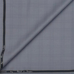 Trouser Fabric Reid & Taylor Polyester Viscose Check Color Columbia Blue