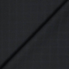 Suit Fabric Raymond Wool Blended Check Color Crow Black