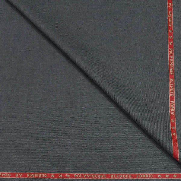 Blazer Fabric Raymond Poly Viscose Plain Colour Zinc Grey