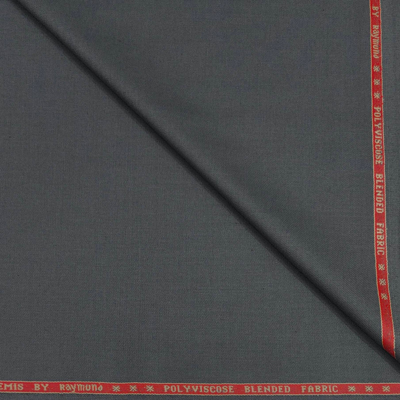 Blazer Fabric Raymond Poly Viscose Plain Colour Zinc Grey