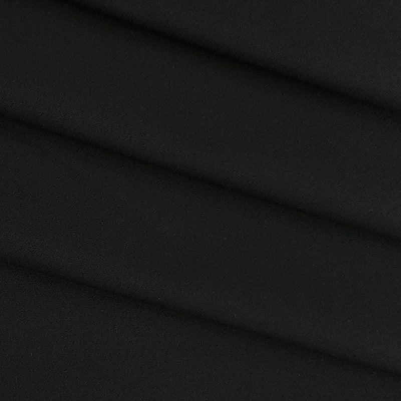 Suit Fabric Siyaram 4Way Stretch Poly Viscose Plain Color Black