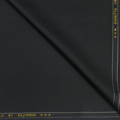Suit Fabric Raymond Poly Viscose Plain Color Black