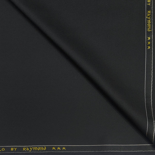Suit Fabric Raymond Poly Viscose Plain Color Black