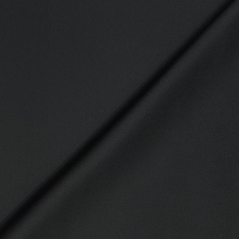 Suit Fabric Raymond Poly Viscose Plain Color Black