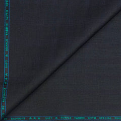 Suit Fabric Raymond Poly Viscose Mild Check Color Grey N Light Lavender