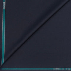 Suit Fabric Raymond Wool Blended Plain Color Indigo Blue