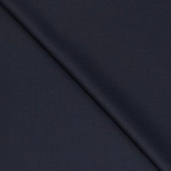 Suit Fabric Raymond Wool Blended Plain Color Indigo Blue