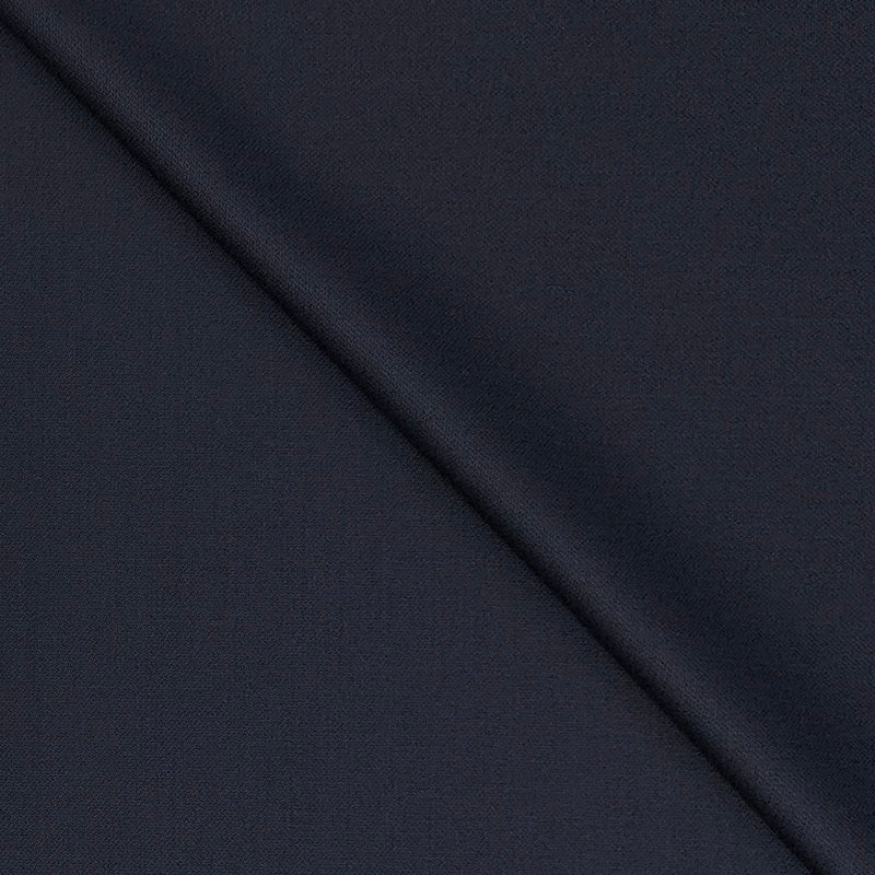 Suit Fabric Raymond Wool Blended Plain Color Indigo Blue
