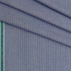 Shirt Fabric Grasim 100% Cotton Herringbone Colour Glaucous Blue