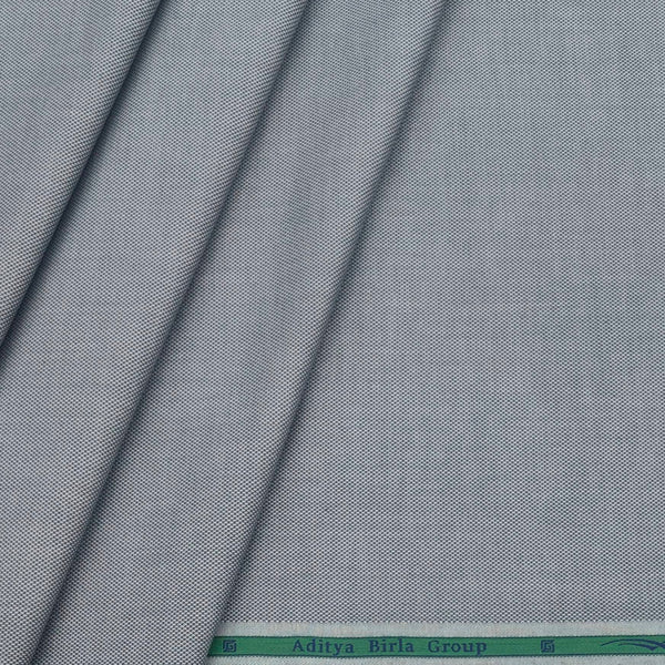 Shirt Fabric Grasim 100% Cotton Dotted Colour Grey