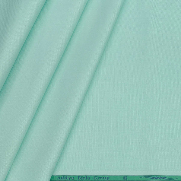 Shirt Fabric Grasim 100% Cotton Dotted Colour Mint Green