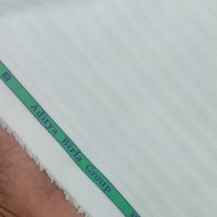 Shirt Fabric Grasim 100% Cotton Lining Colour White