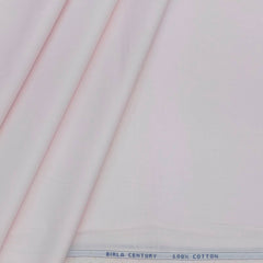 Shirt Fabric Birla Century 100%Pure cotton Plain Colour Blush Pink