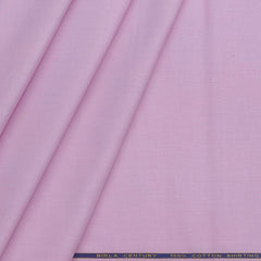 Shirt Fabric Birla Century 60s Pure cotton Plain Fill a Fill Colour Pink