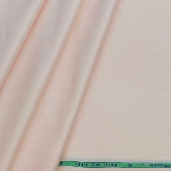 Shirt Fabric Grasim Giza Cotton Satin Plain Colour Coral Peach