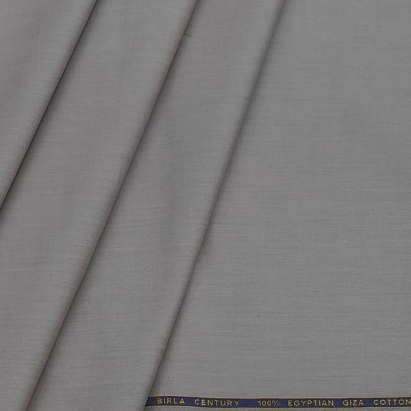 Shirt Fabric Birla Century 100% Egyptian Giza Cotton Plain Colour Dull Brown