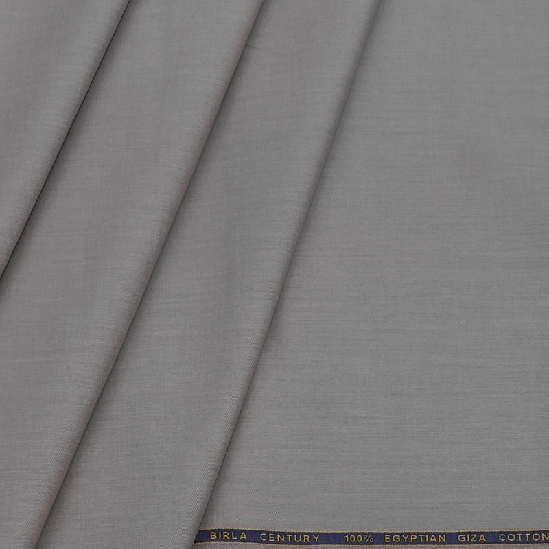 Shirt Fabric Birla Century 100% Egyptian Giza Cotton Plain Colour Dull Brown