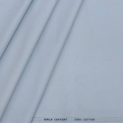 Shirt Fabric Birla Century 100%Pure cotton Plain Colour Light Blue