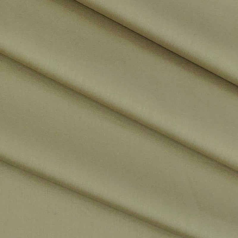 Shirt Fabric Grasim Giza Cotton Satin Plain Colour Moss Brown